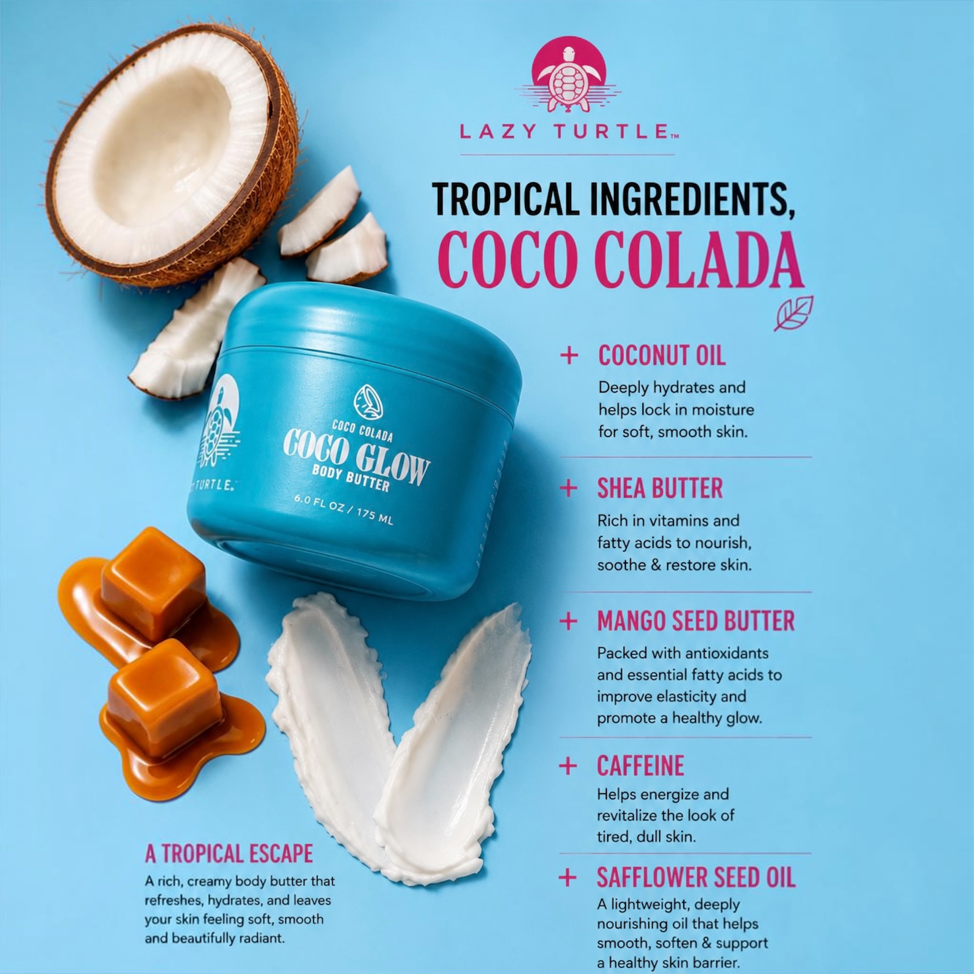 Масло для тела Lazy Turtle Beauty Coco Glow — фото 4