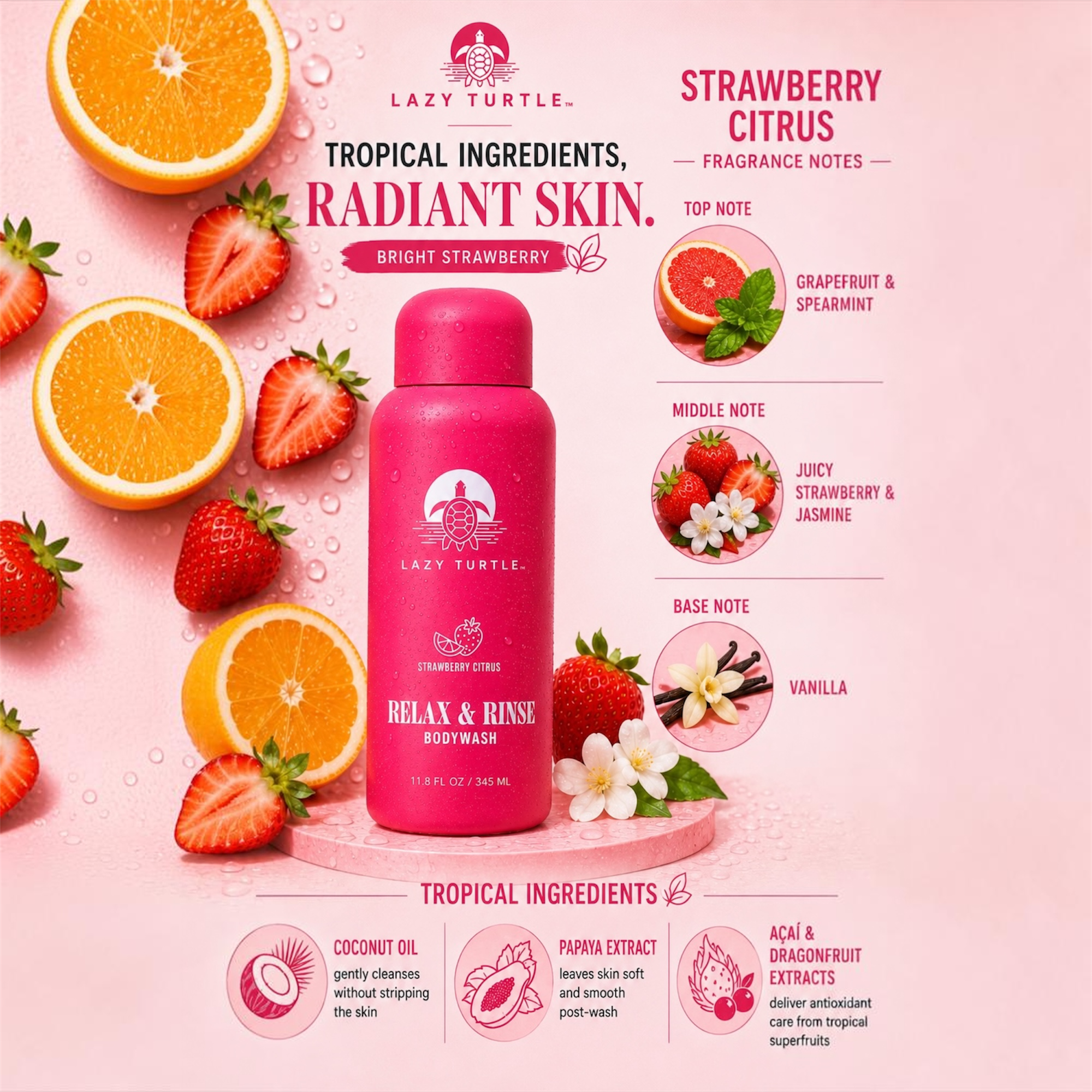 Гель для душа Lazy Turtle Beauty Relax & Rinse — фото 2