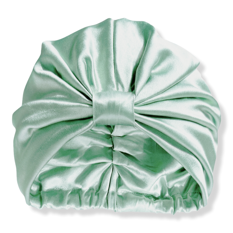 LINA LENNOX - Mint Green Organic Silk Double-Lined Hair Bonnet