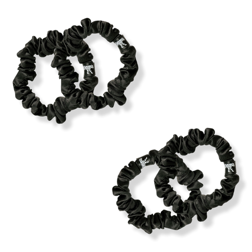 LINA LENNOX - Onyx Black Organic Silk Scrunchie Set | Ulta Beauty