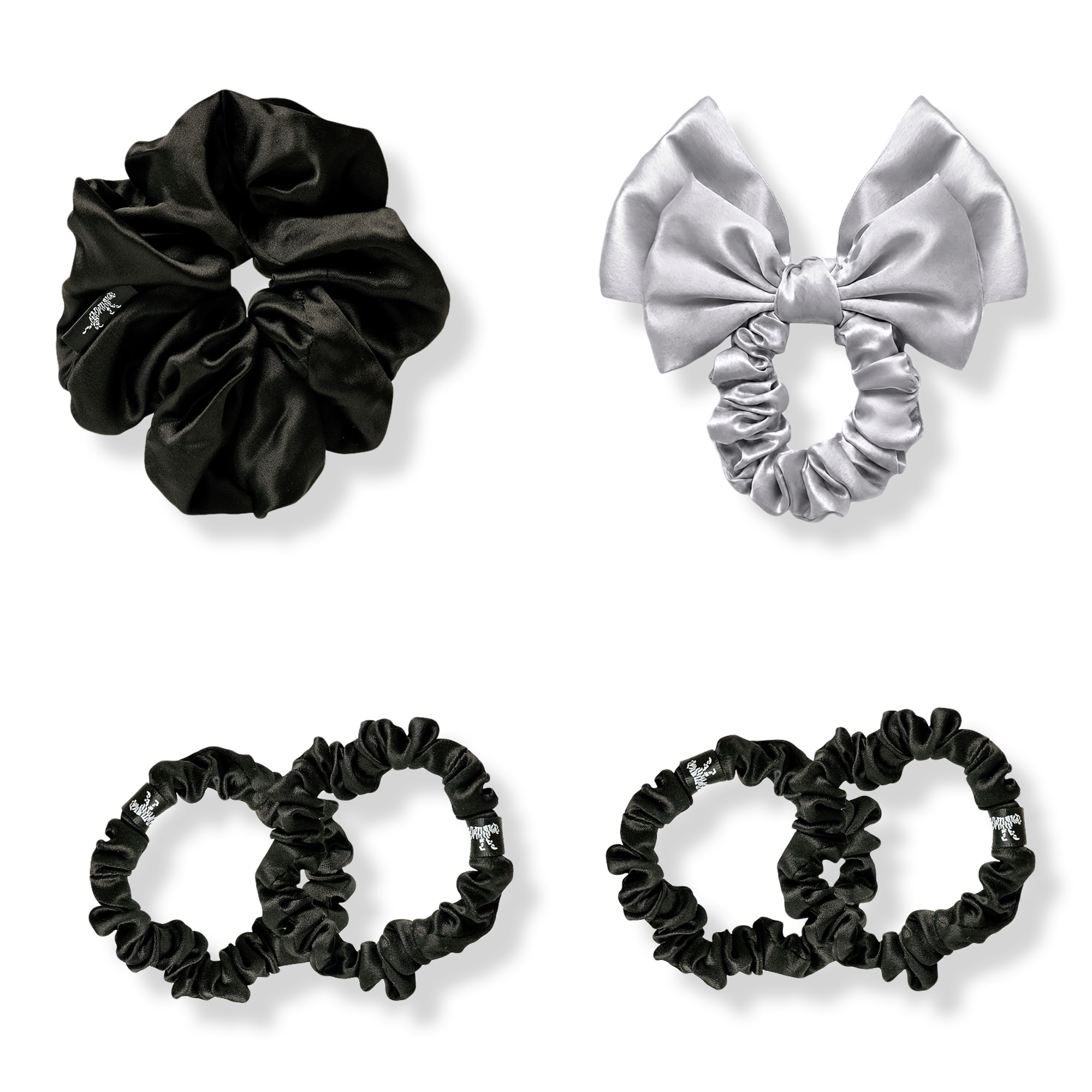 LINA LENNOX Organic Silk Moonlit Muse Scrunchie Set #1