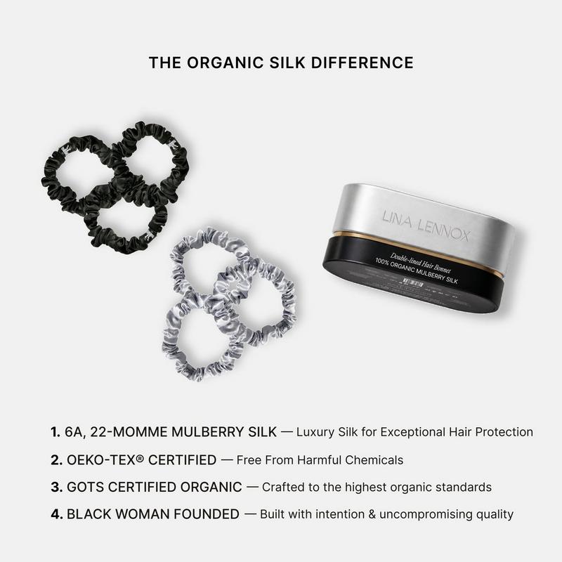 LINA LENNOX - Organic Silk Small Scrunchie Set | Ulta Beauty