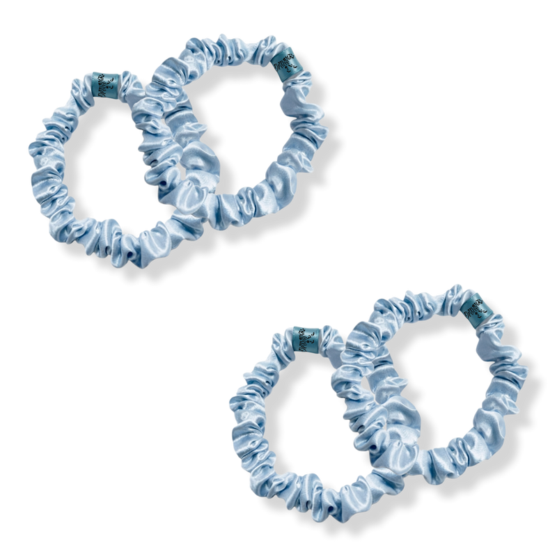 LINA LENNOX - Powder Blue Organic Silk Scrunchie Set | Ulta Beauty