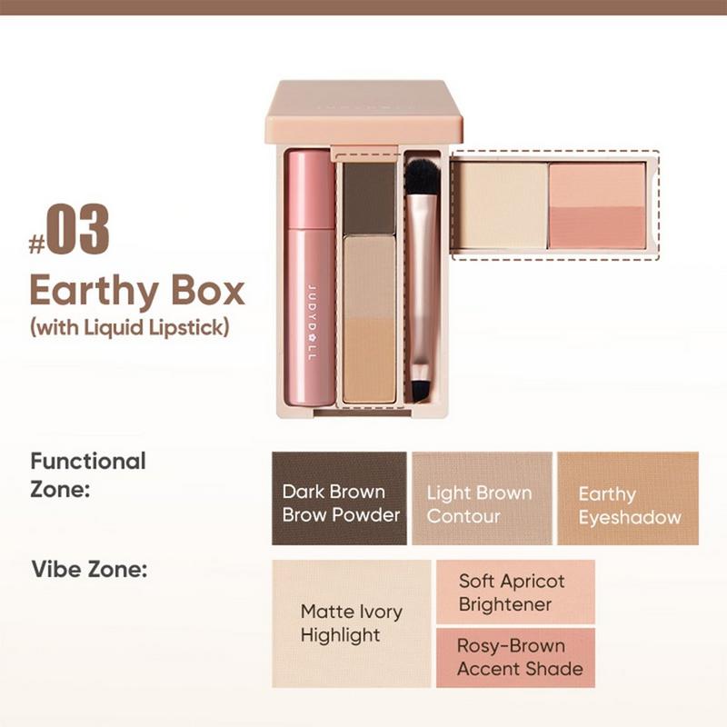 JudyDoll - 03 Earthy Box (with liquid lipstick) Mini Makeup