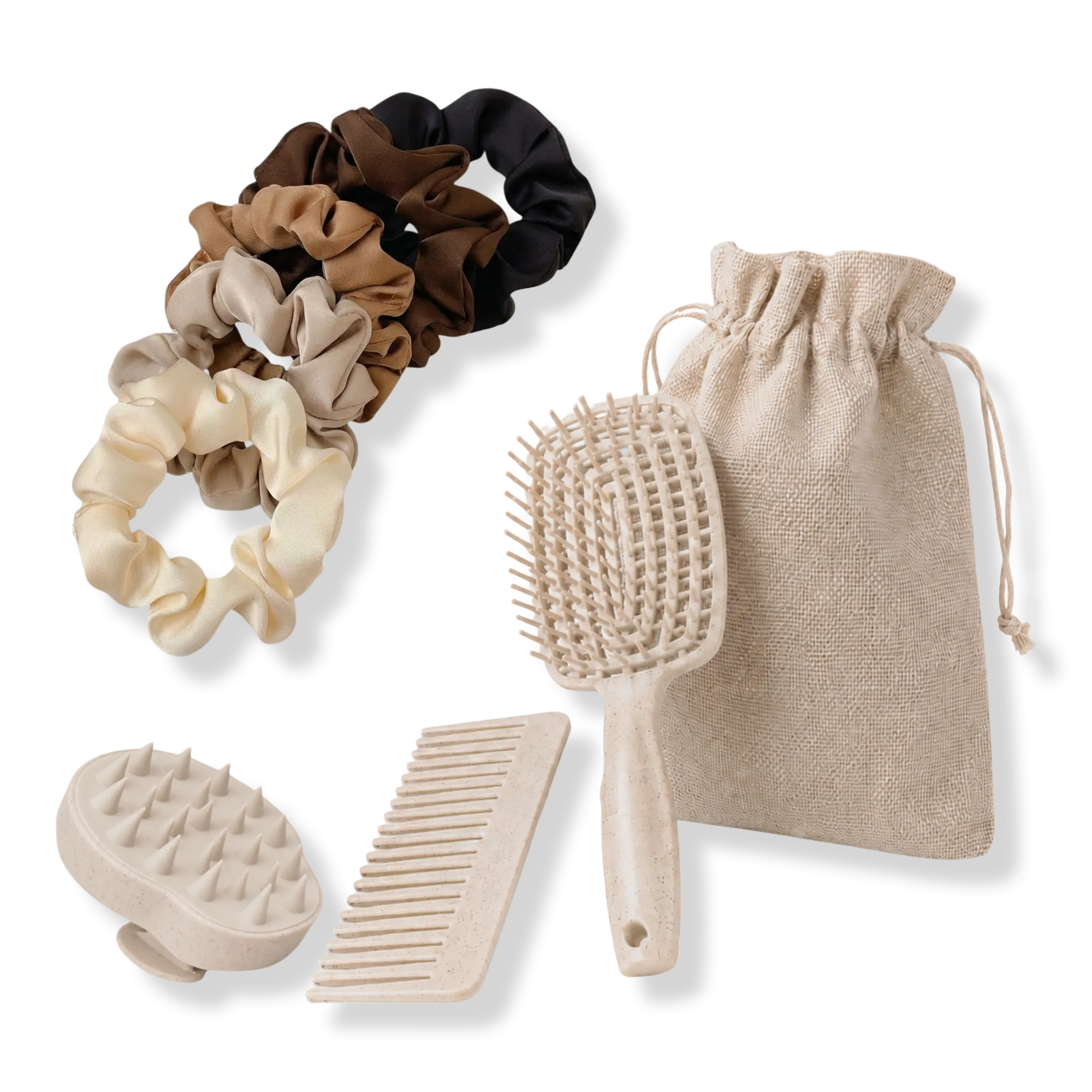 CosmoGlo Hair Brush and Scrunchie Set #1