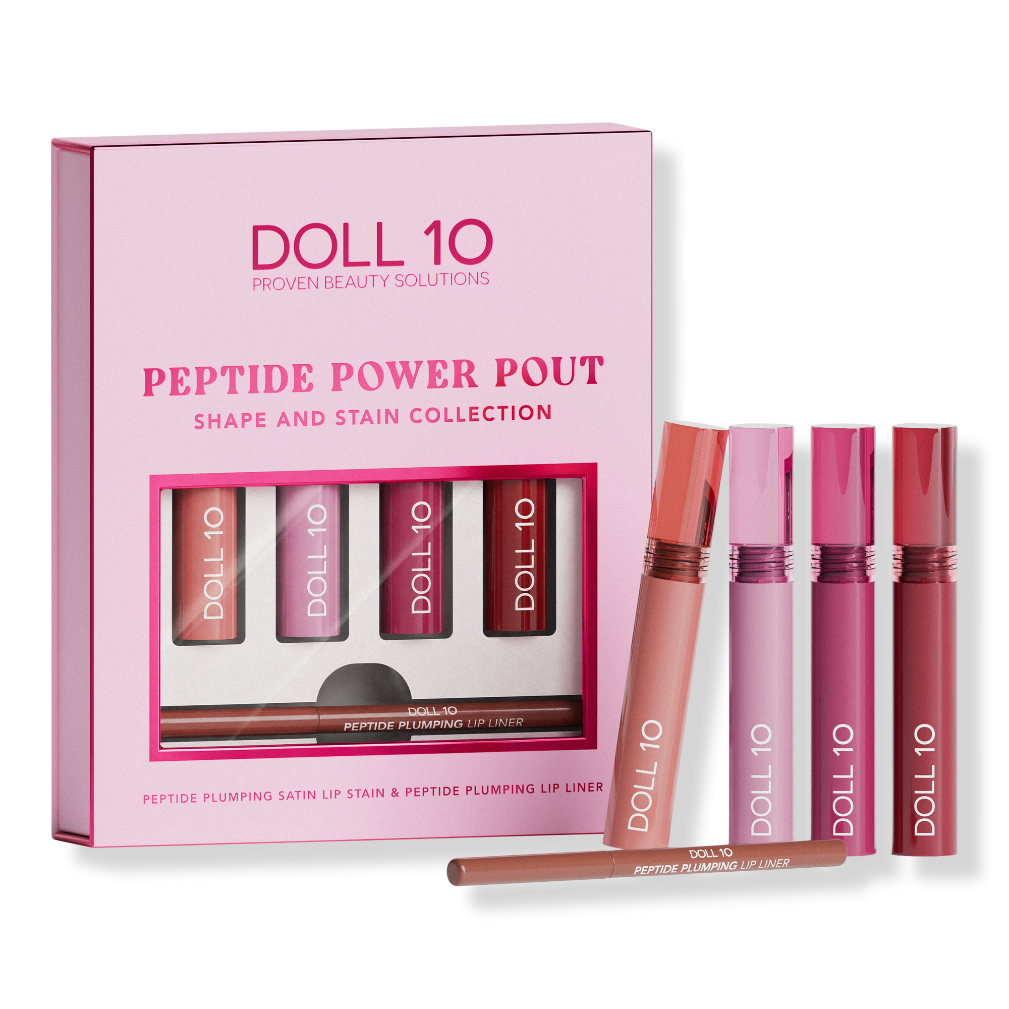 Doll 10 Peptide Power Pout Shape and Stain 5-Piece Collection — фото 1