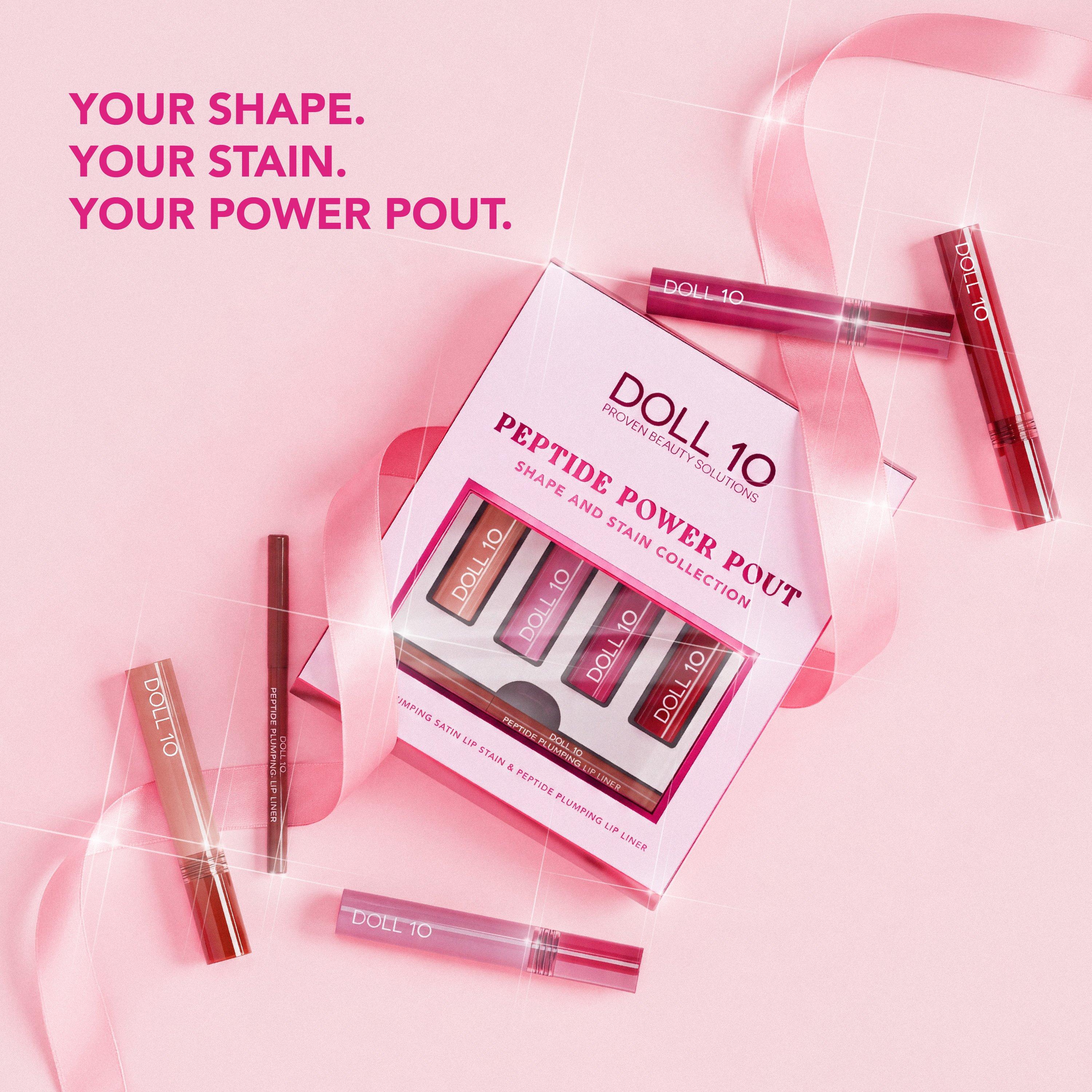 Doll 10 Peptide Power Pout Shape and Stain 5-Piece Collection — фото 8