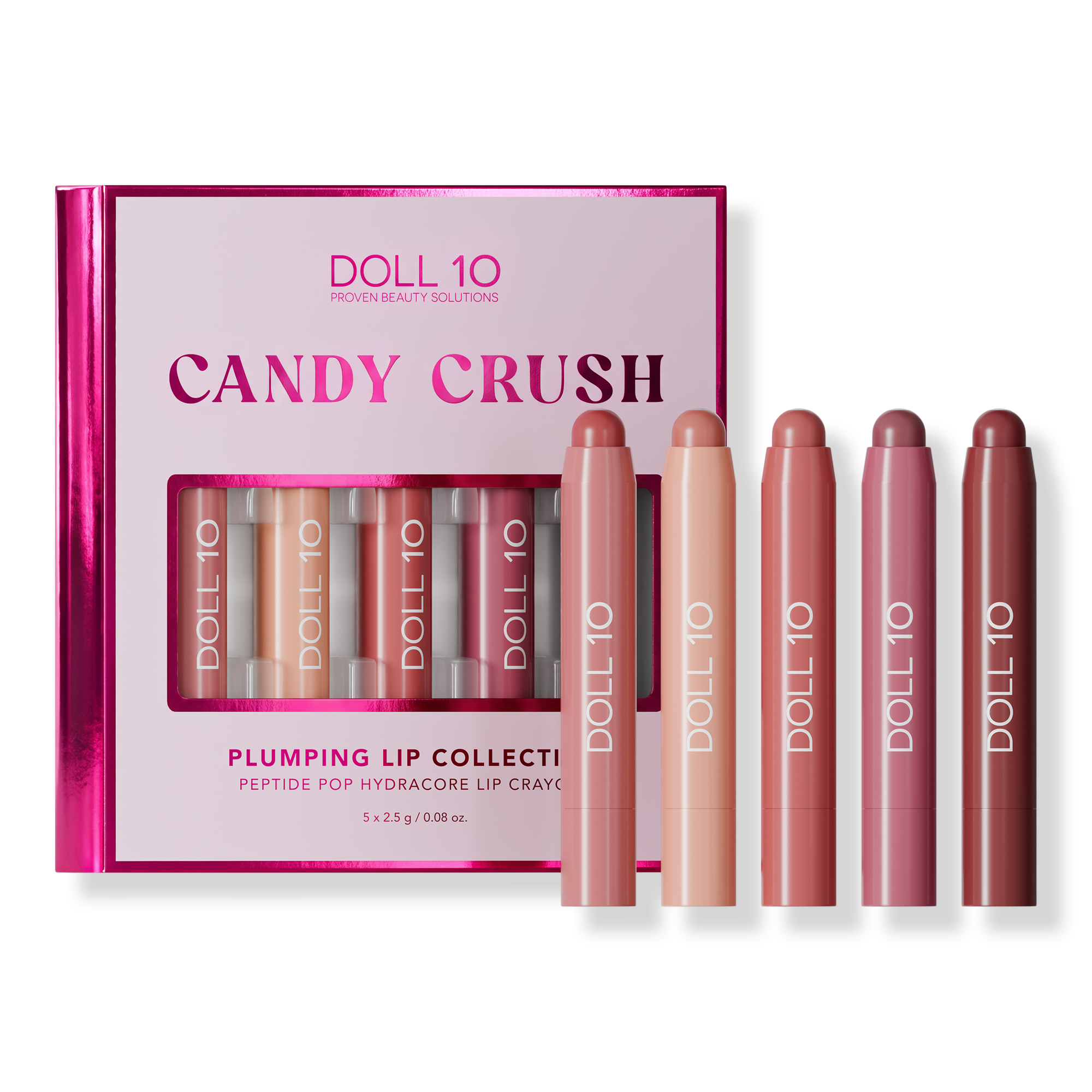 Doll 10 Candy Crush Peptide Pop Hydracore Lip Crayon Collection — фото 1