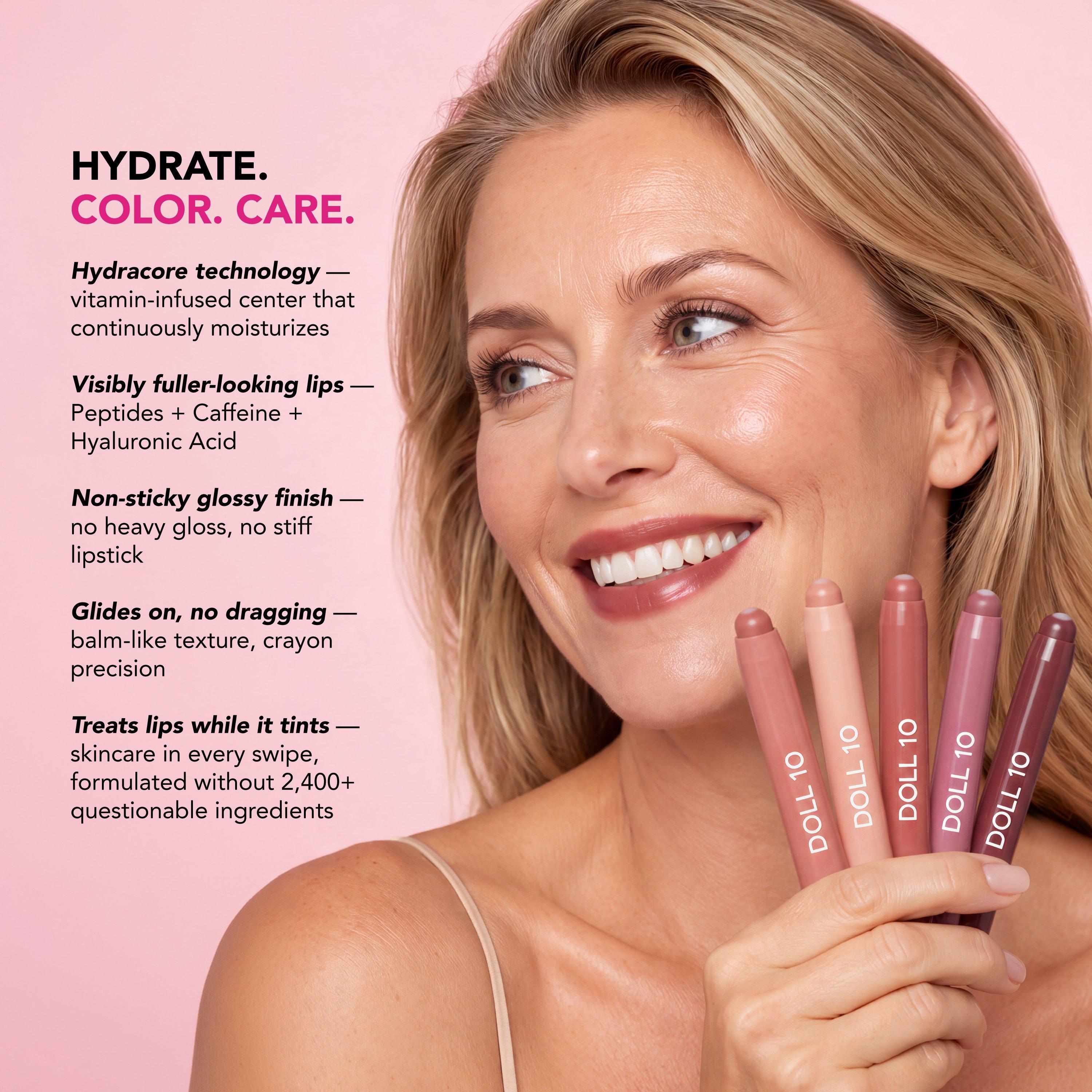 Doll 10 Candy Crush Peptide Pop Hydracore Lip Crayon Collection — фото 3