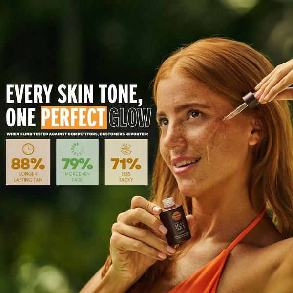 Carroten Face & Body Self Tan Drops Light, Natural Buildable Glow #5
