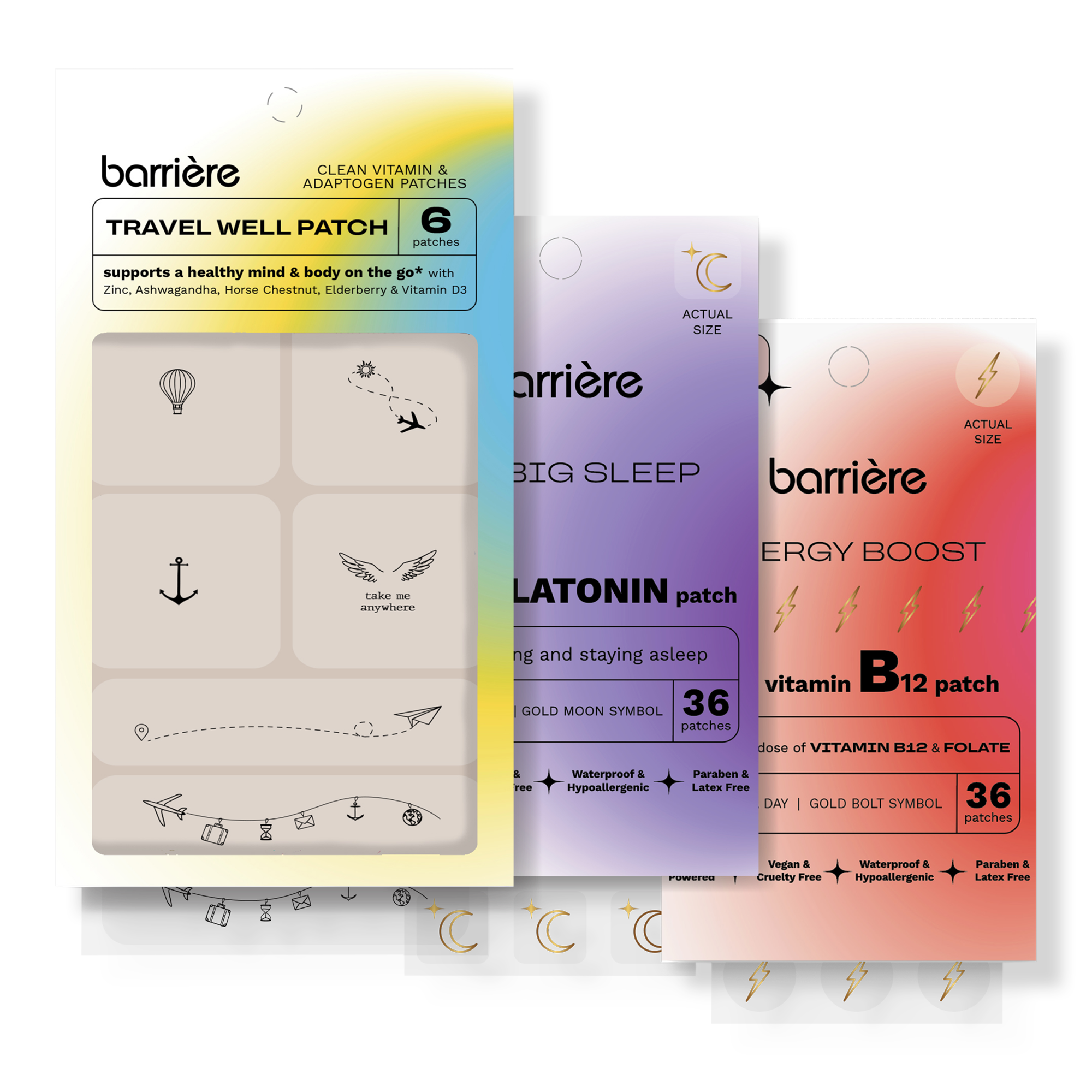 Barrière Jet Set 3-Pack Bundle: B12, Melatonin, and Travel Well #1