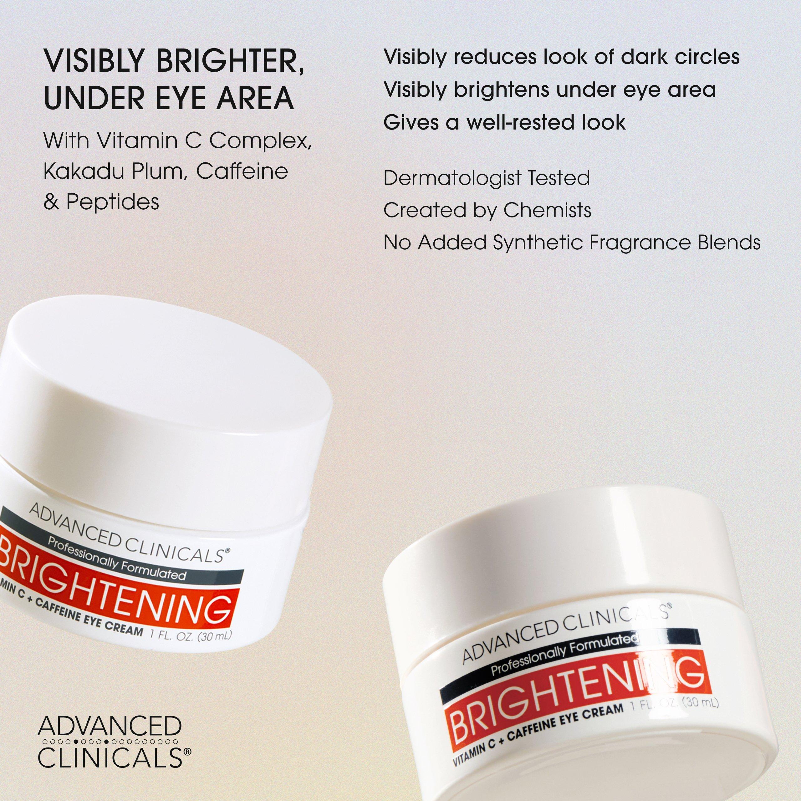 Advanced Clinicals Brightening Vitamin C + Caffeine Eye Cream — фото 2