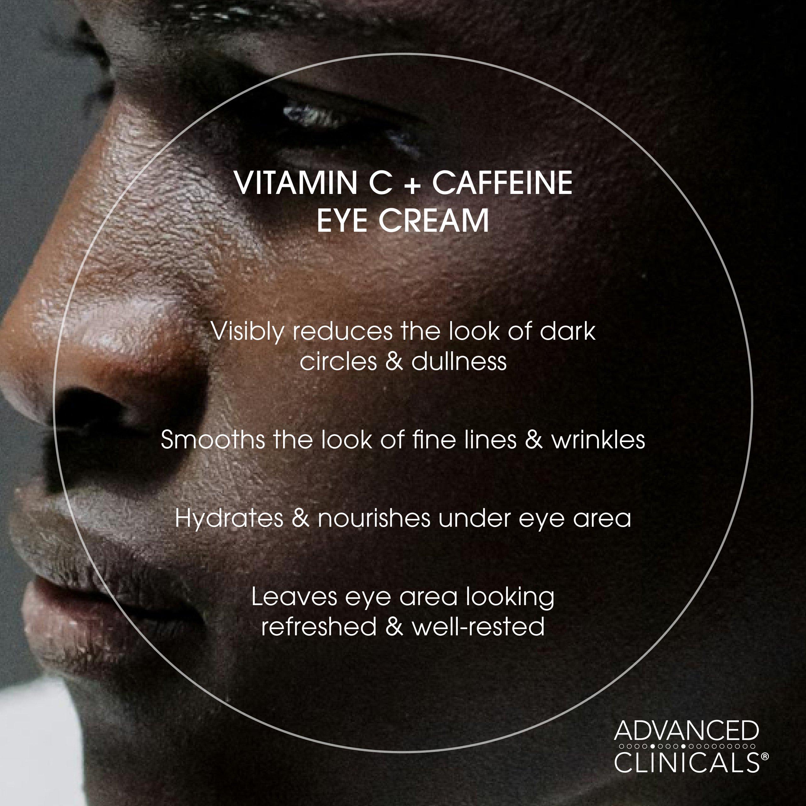 Advanced Clinicals Brightening Vitamin C + Caffeine Eye Cream — фото 3