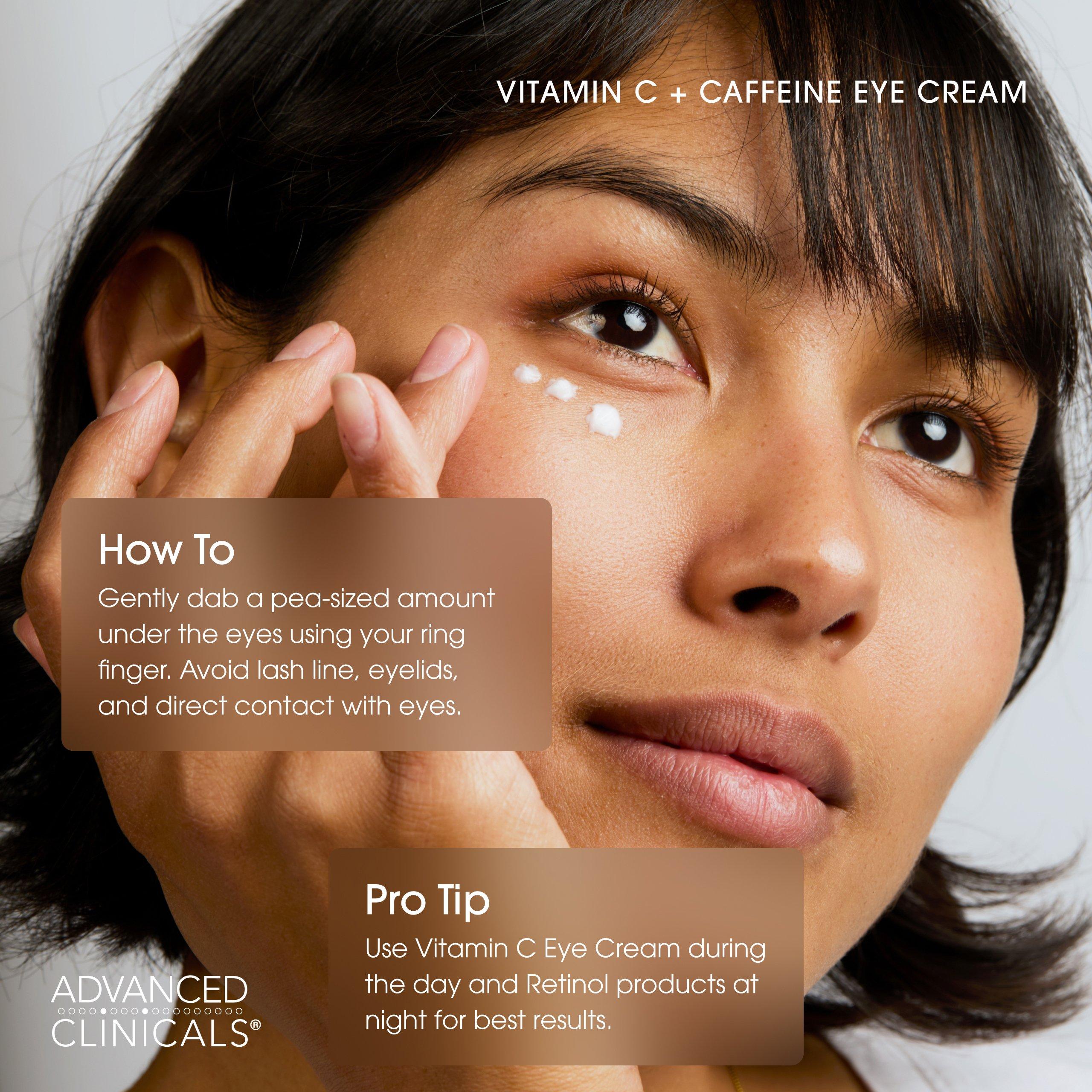 Advanced Clinicals Brightening Vitamin C + Caffeine Eye Cream — фото 5