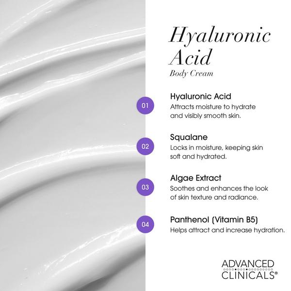 Advanced Clinicals Hyaluronic Acid Hydrating Body Cream #5