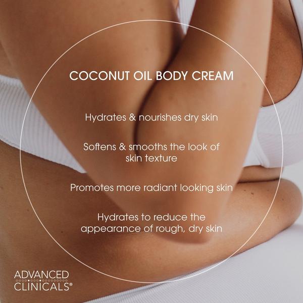 Advanced Clinicals Coconut Oil Moisturizing Dry Skin Body Cream #4