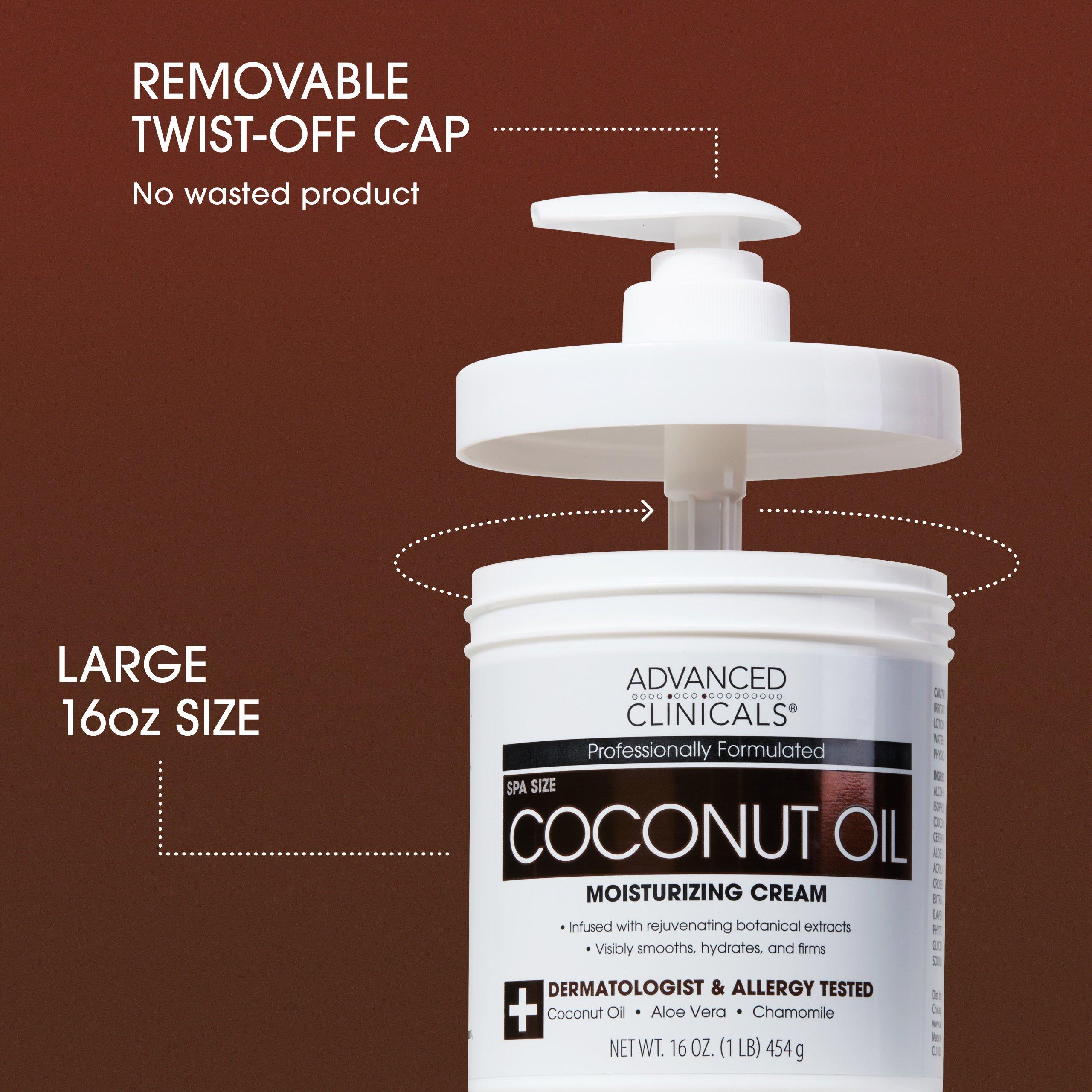 Advanced Clinicals Coconut Oil Moisturizing Dry Skin Body Cream — фото 7
