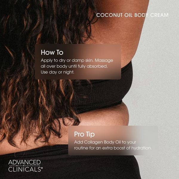 Advanced Clinicals Coconut Oil Moisturizing Dry Skin Body Cream #8
