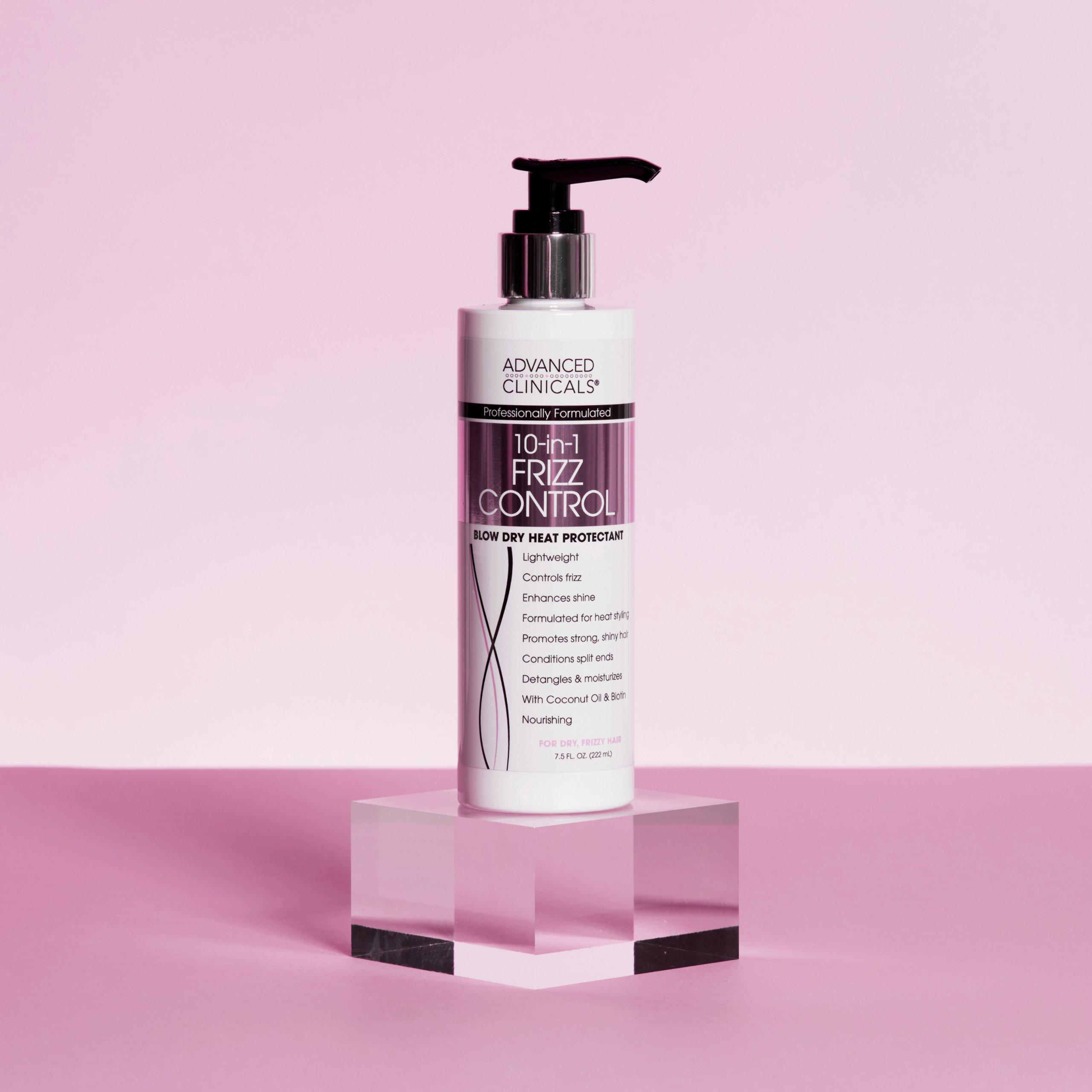 Advanced Clinicals 10-in-1 Frizz Control Blow Dry Heat Protectant Cream — фото 9