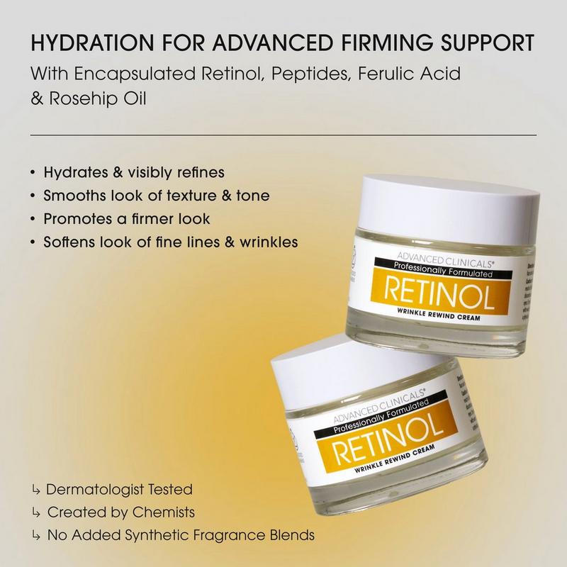 Advanced Clinicals - Retinol Wrinkle Rewind Face Cream | Ulta Beauty