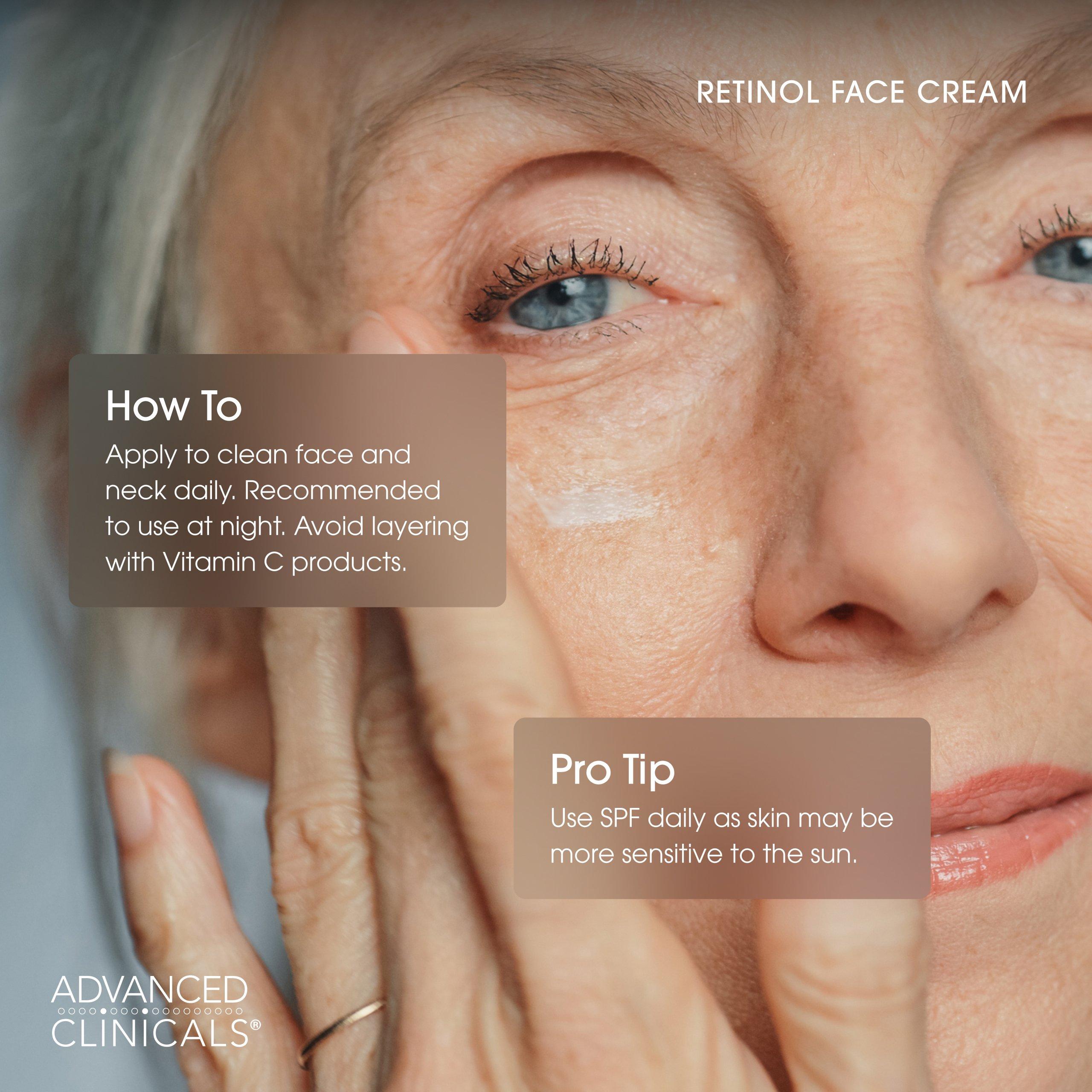 Крем для лица против морщин Advanced Clinicals Retinol Wrinkle Rewind — фото 5
