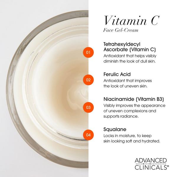 Advanced Clinicals Vitamin C Brightening Face Gel Cream #4