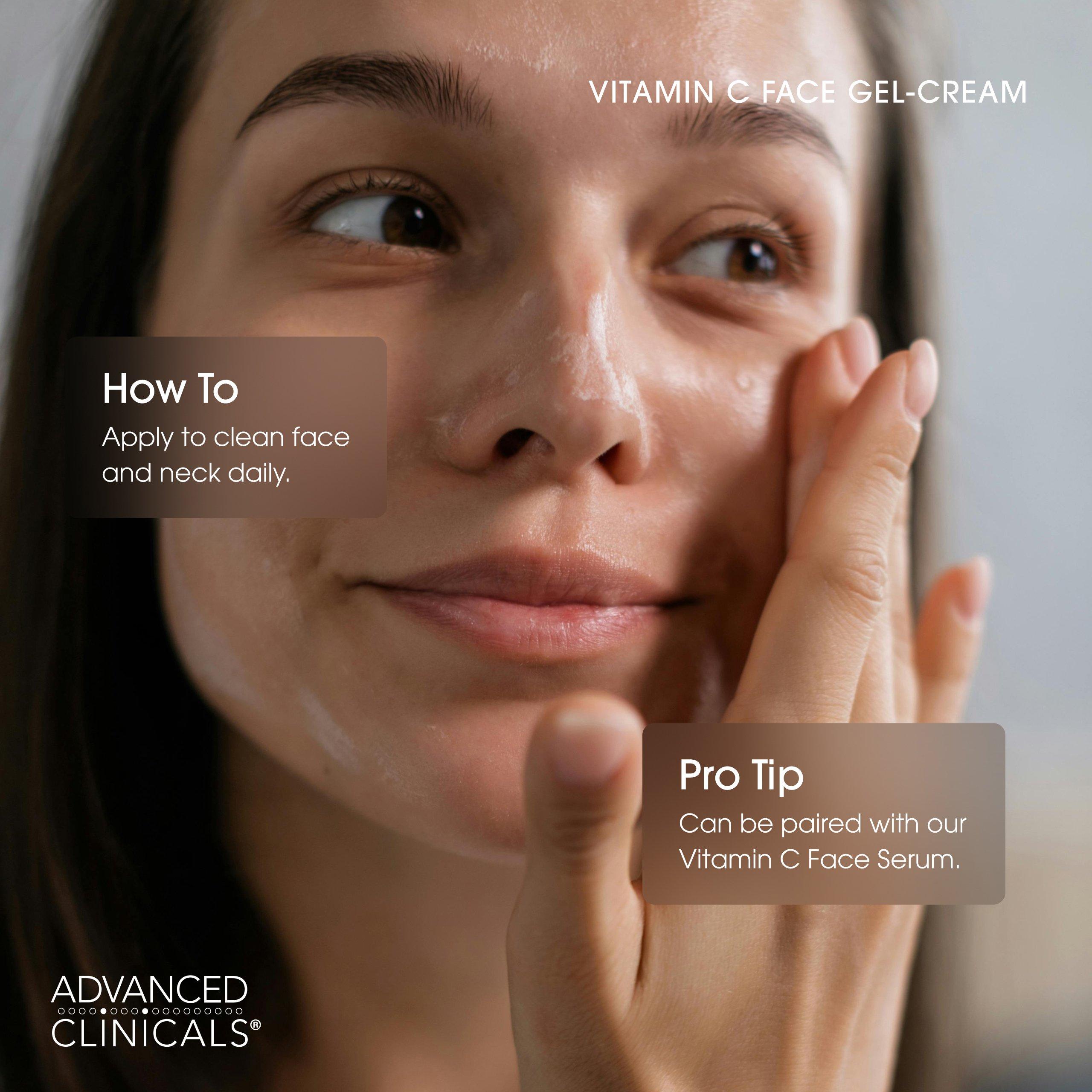 Advanced Clinicals Vitamin C Brightening Face Gel Cream — фото 5