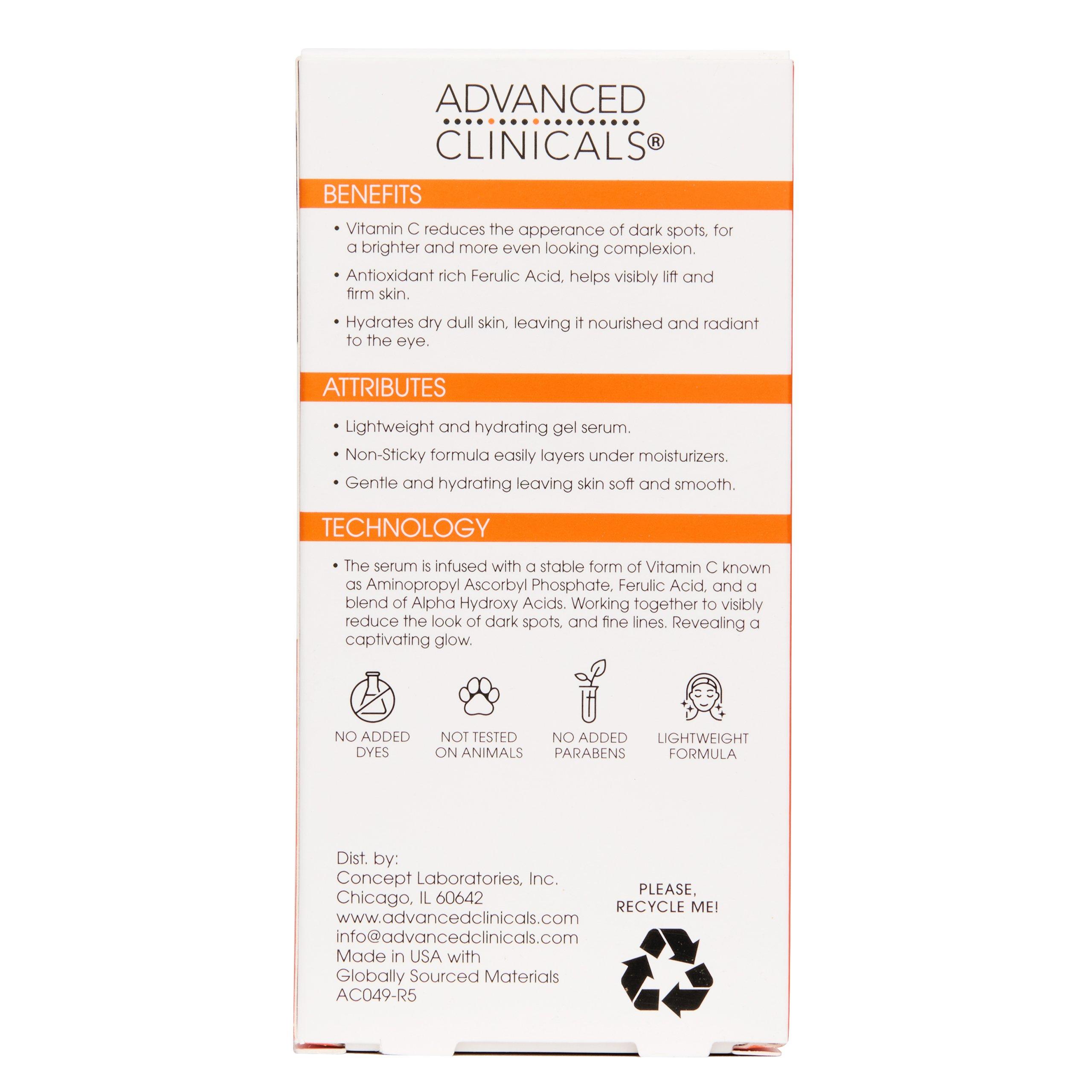 Advanced Clinicals Brightening Vitamin C Face Serum — фото 8
