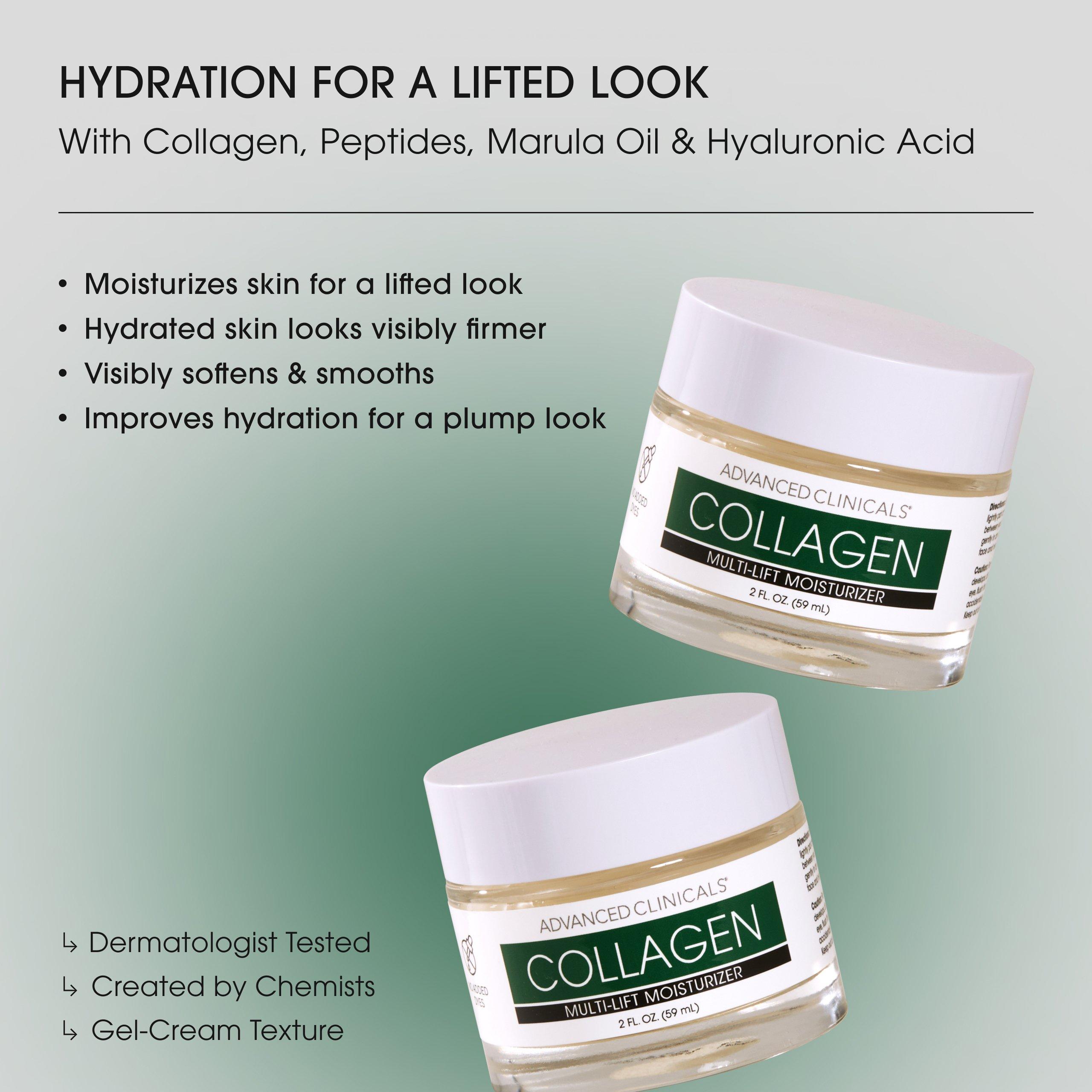 Гель-крем для лица Advanced Clinicals Collagen Multi Lift — фото 2