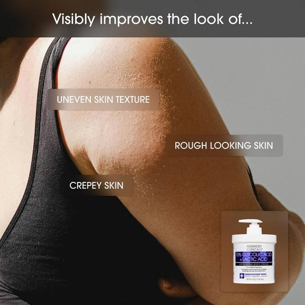 Advanced Clinicals 10% Glycolic Acid + Lactic Acid Exfoliating Body Cream #5