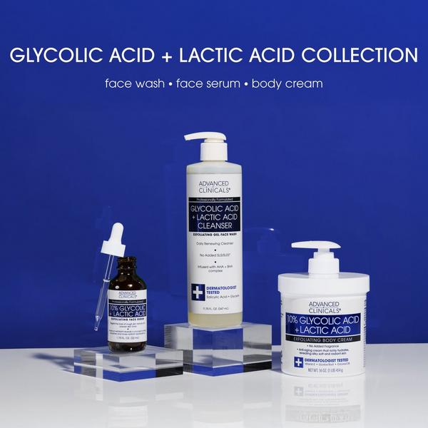 Advanced Clinicals 10% Glycolic Acid + Lactic Acid Exfoliating Body Cream #8