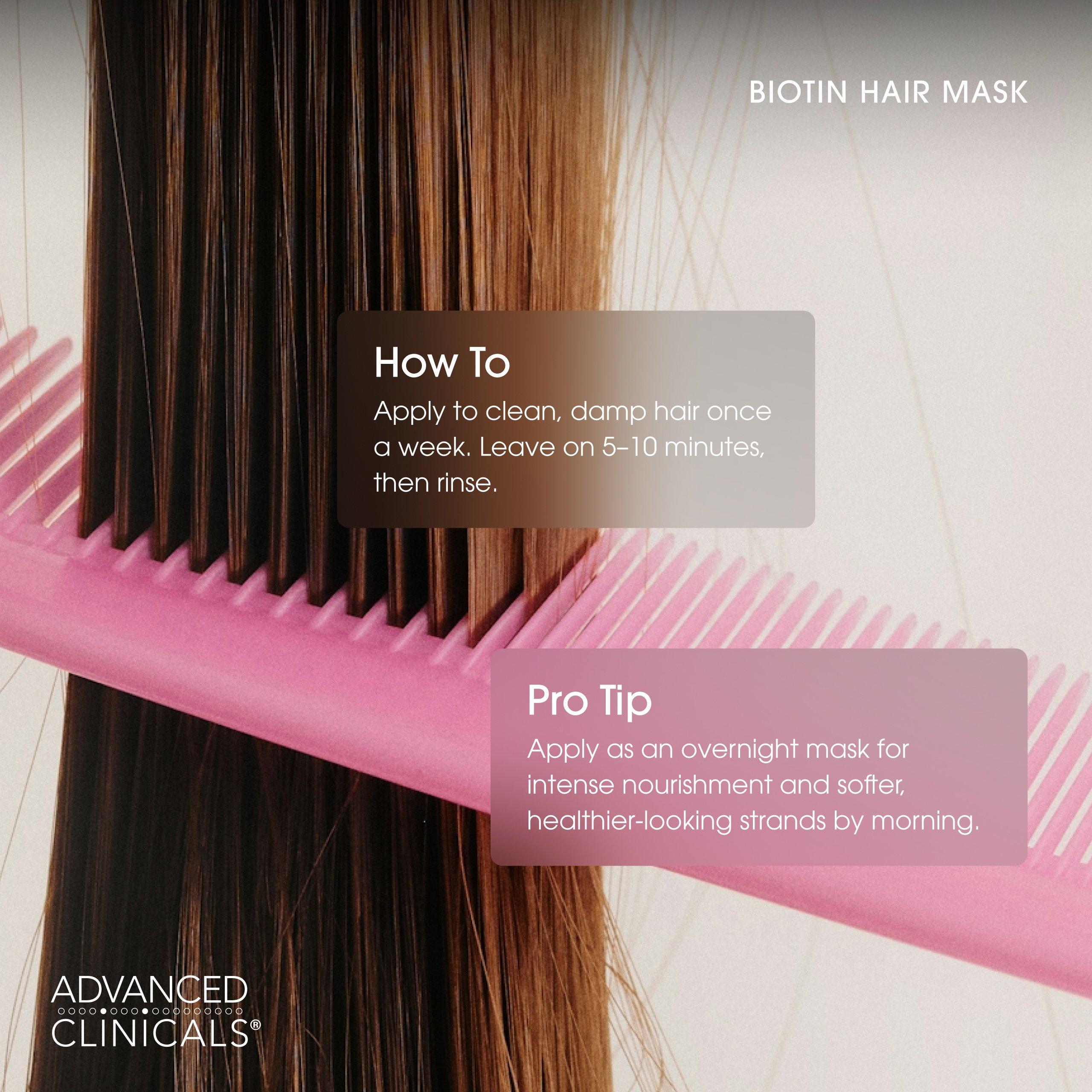Advanced Clinicals Biotin Strengthening Hair Mask — фото 5