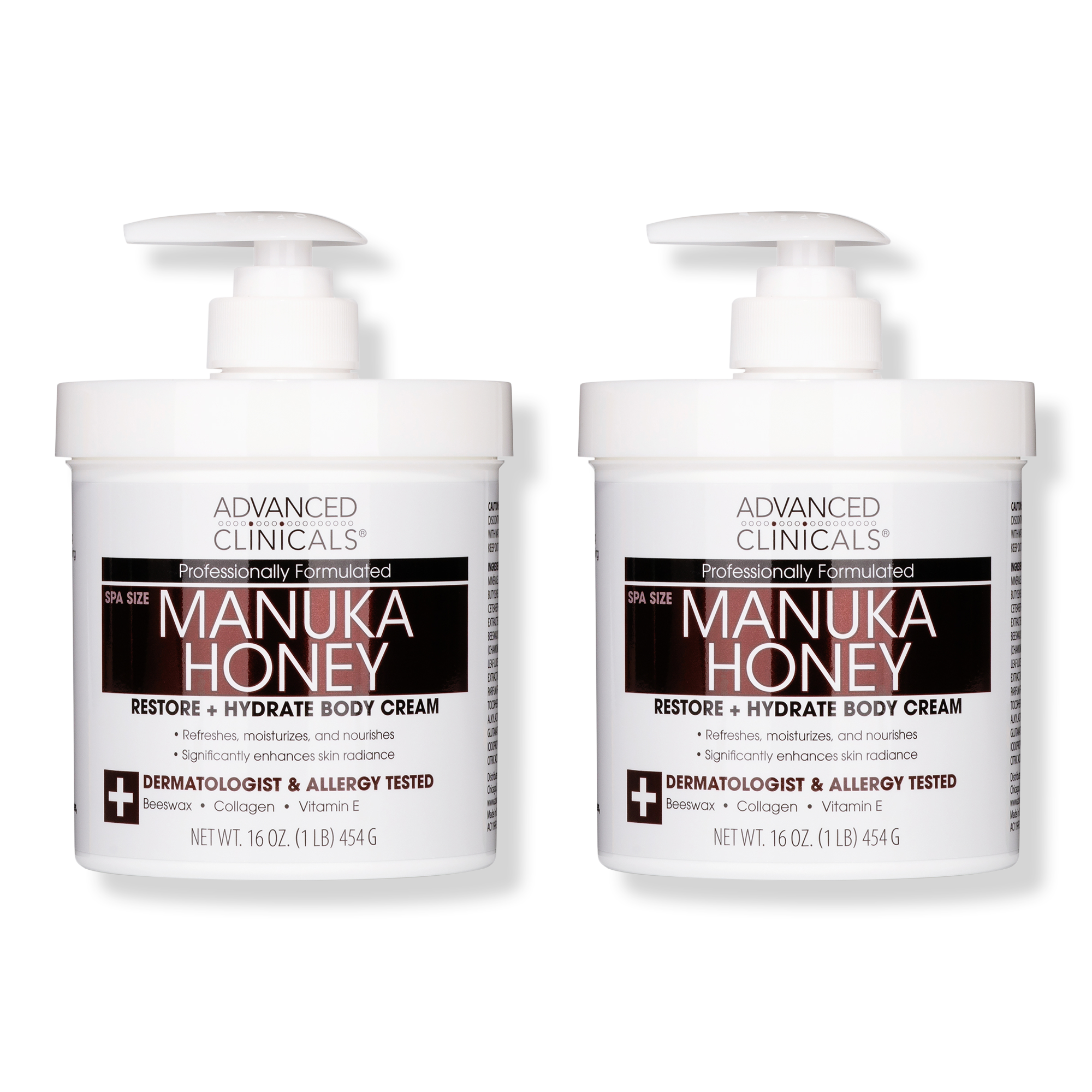 Advanced Clinicals Manuka Honey Restore + Hydrate Body Cream #1