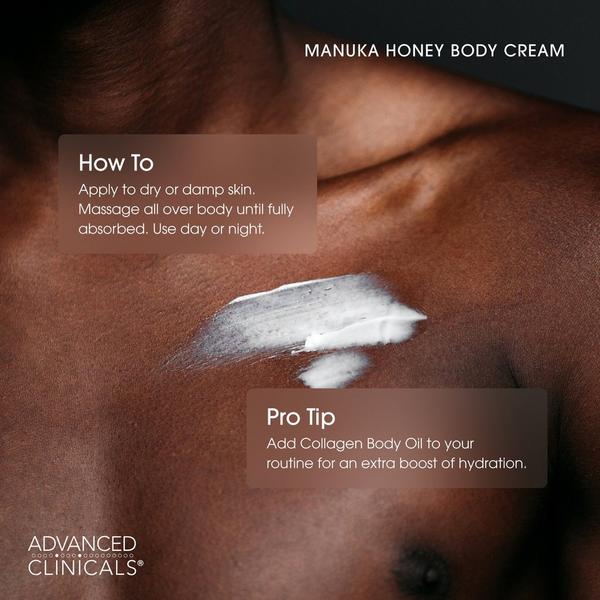 Advanced Clinicals Manuka Honey Restore + Hydrate Body Cream #8