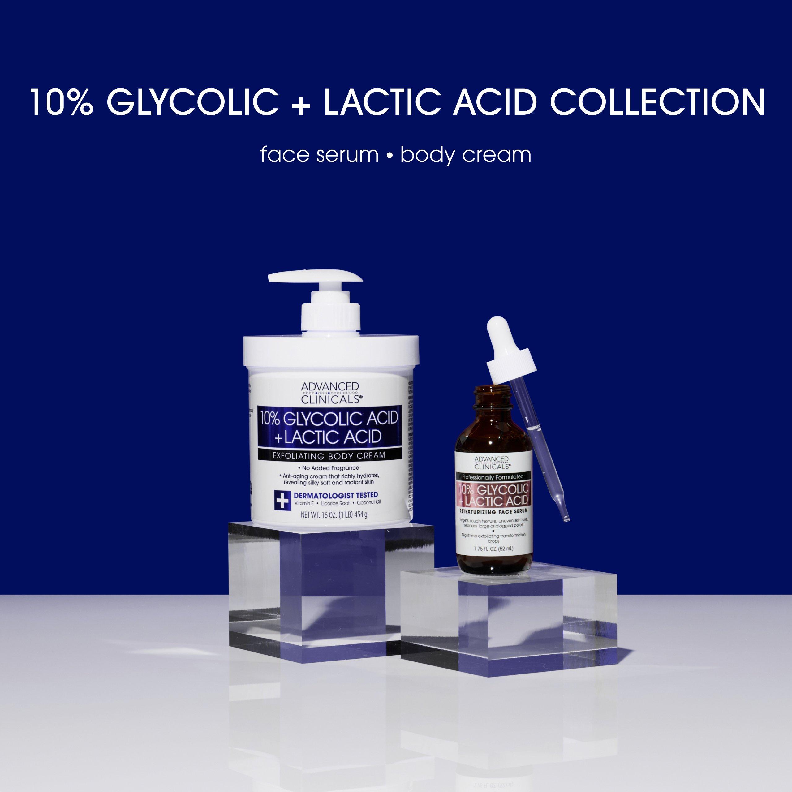 Отшелушивающая сыворотка для лица с 10% гликолевой и молочной кислот Advanced Clinicals — фото 7