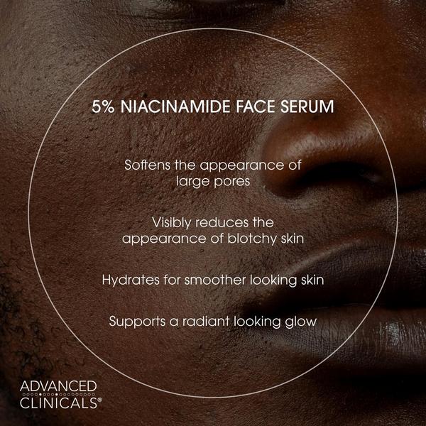 Advanced Clinicals 5% Niacinamide Brighten + Smooth Face Serum #3