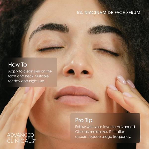 Advanced Clinicals 5% Niacinamide Brighten + Smooth Face Serum #5
