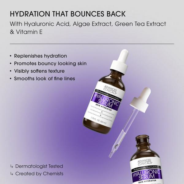 Advanced Clinicals Hyaluronic Acid Face Serum #2