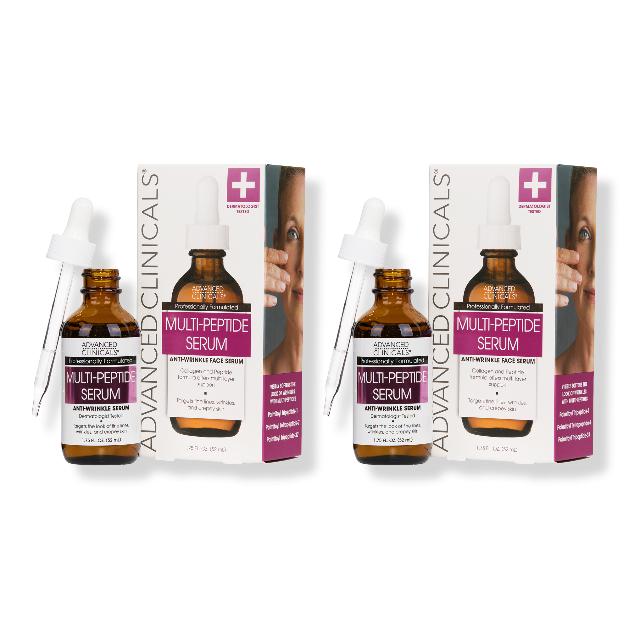Advanced Clinicals Anti Wrinkle Multi Peptide Face Serum #1