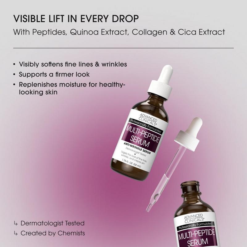 Advanced Clinicals - Anti Wrinkle Multi Peptide Face Serum | Ulta