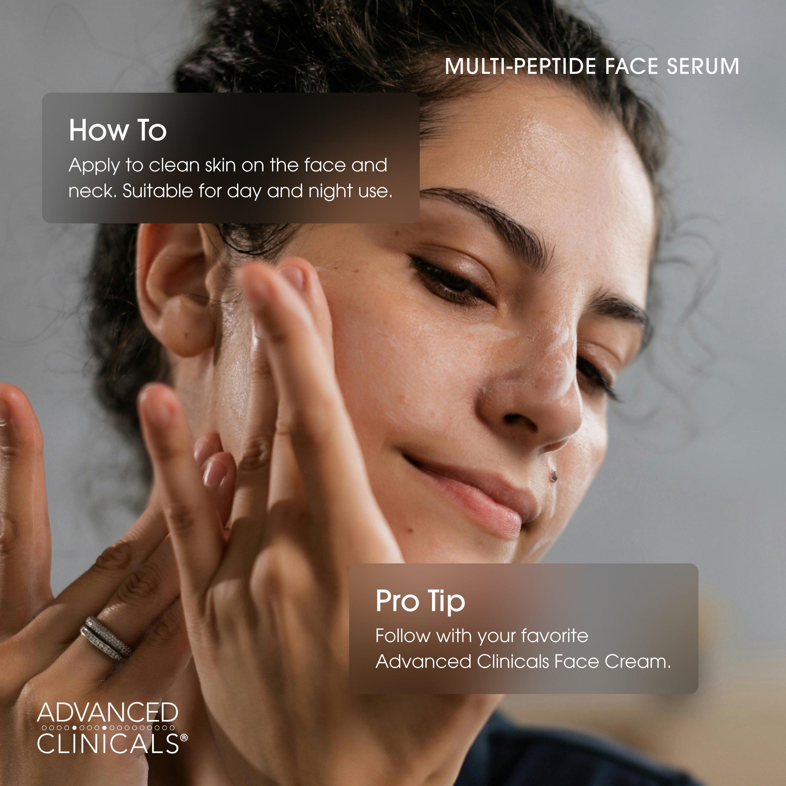 Advanced Clinicals Anti Wrinkle Multi Peptide Face Serum — фото 5