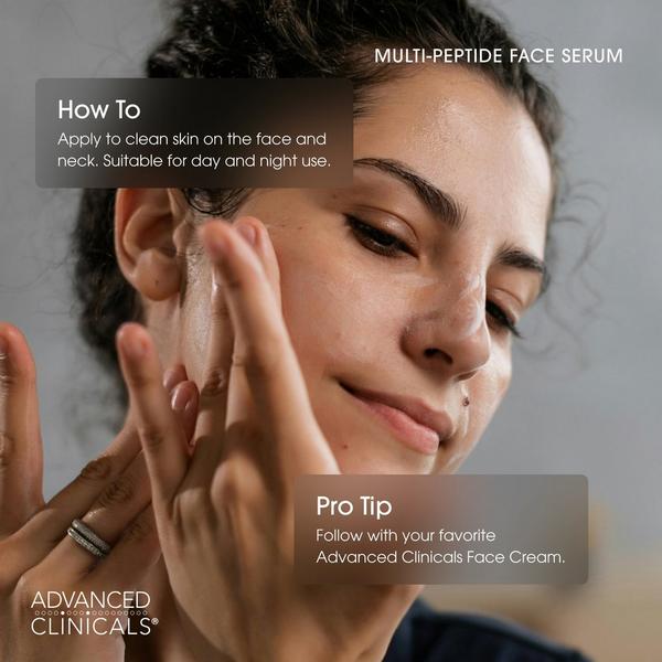 Advanced Clinicals Anti Wrinkle Multi Peptide Face Serum #5