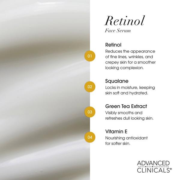 Advanced Clinicals Anti-Wrinkle Retinol Face Serum #5