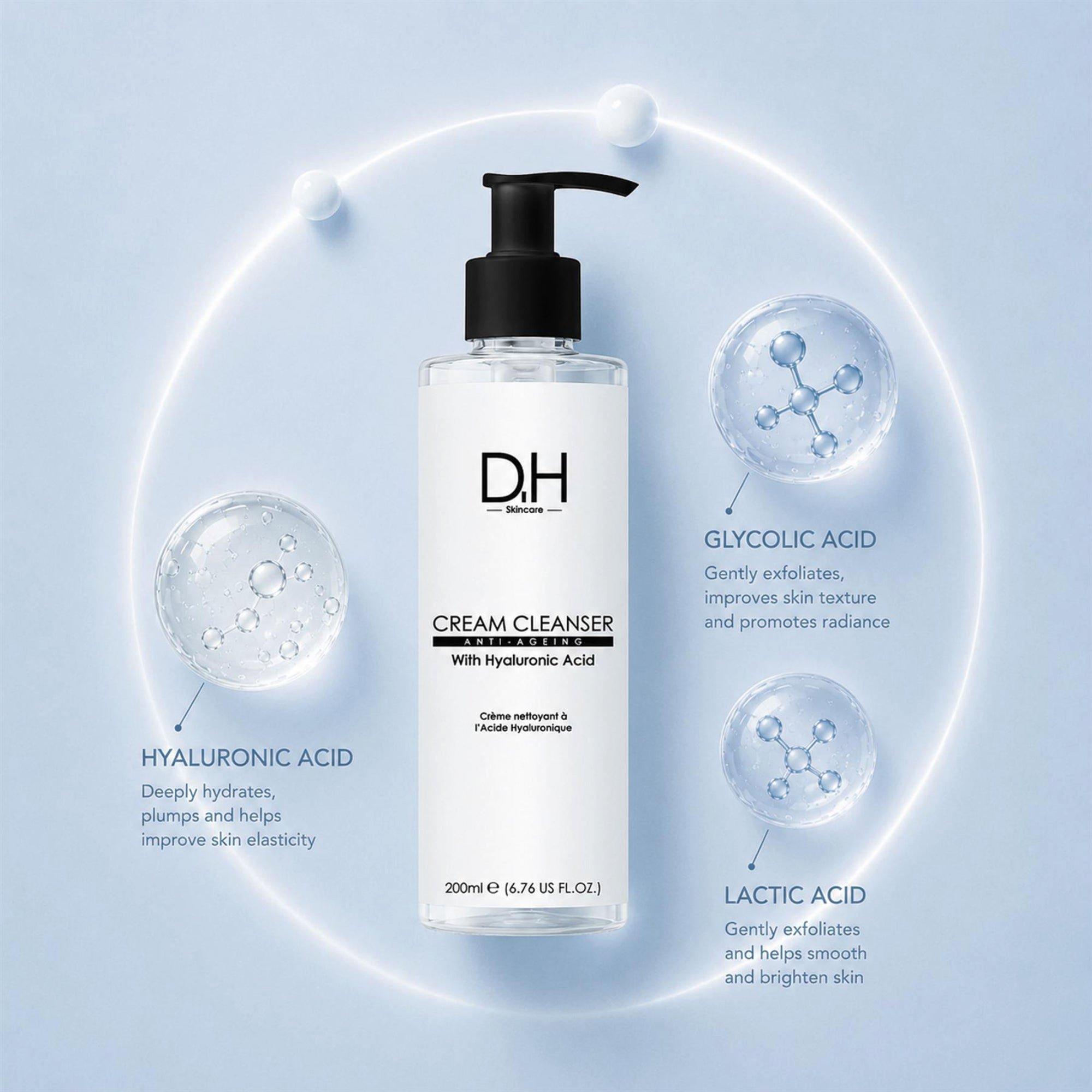 Кремовое очищающее средство для лица Dr H Advanced с гиалуроновой кислотой — фото 2