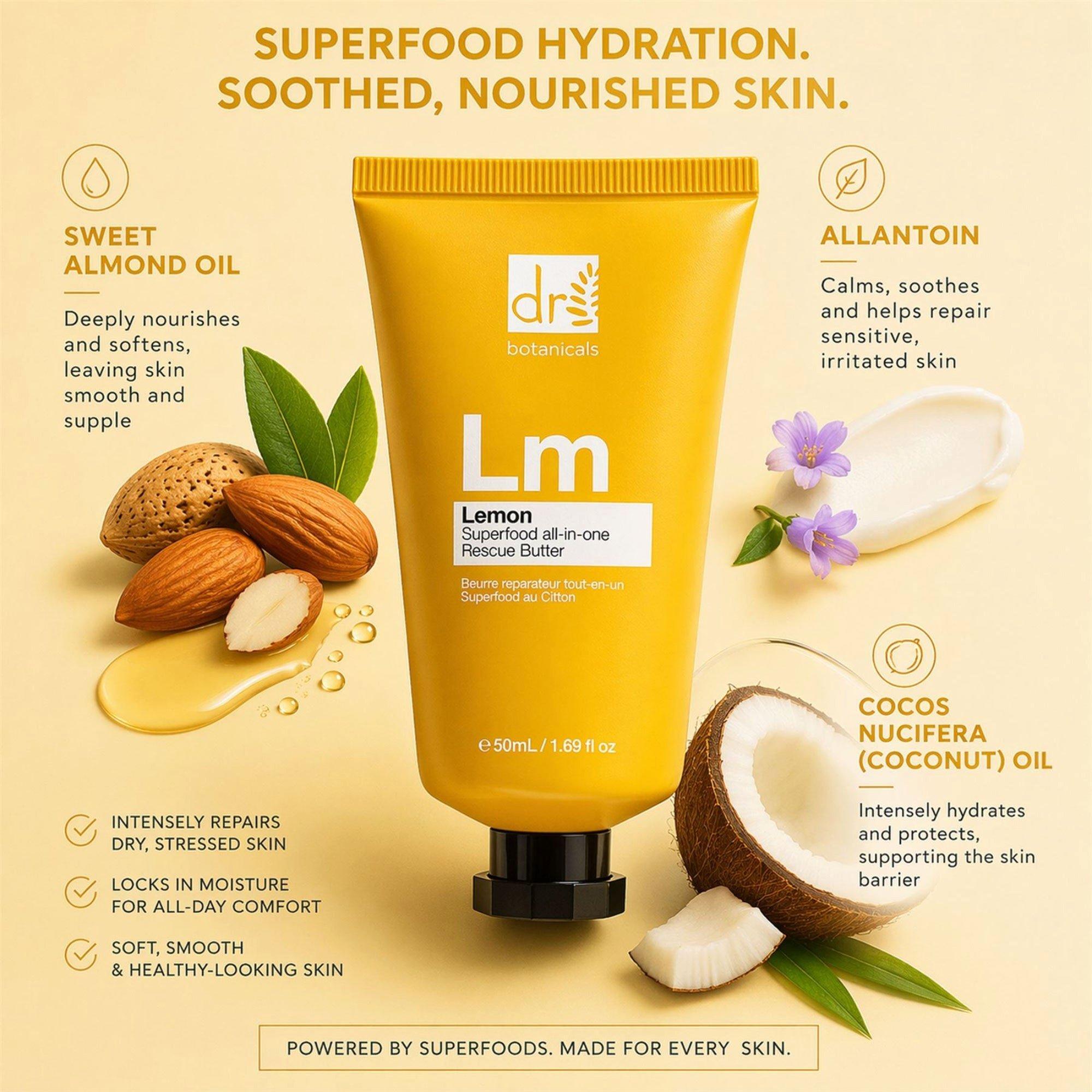 Антивозрастное универсальное масло для тела Dr Botanicals Lemon Superfood — фото 5
