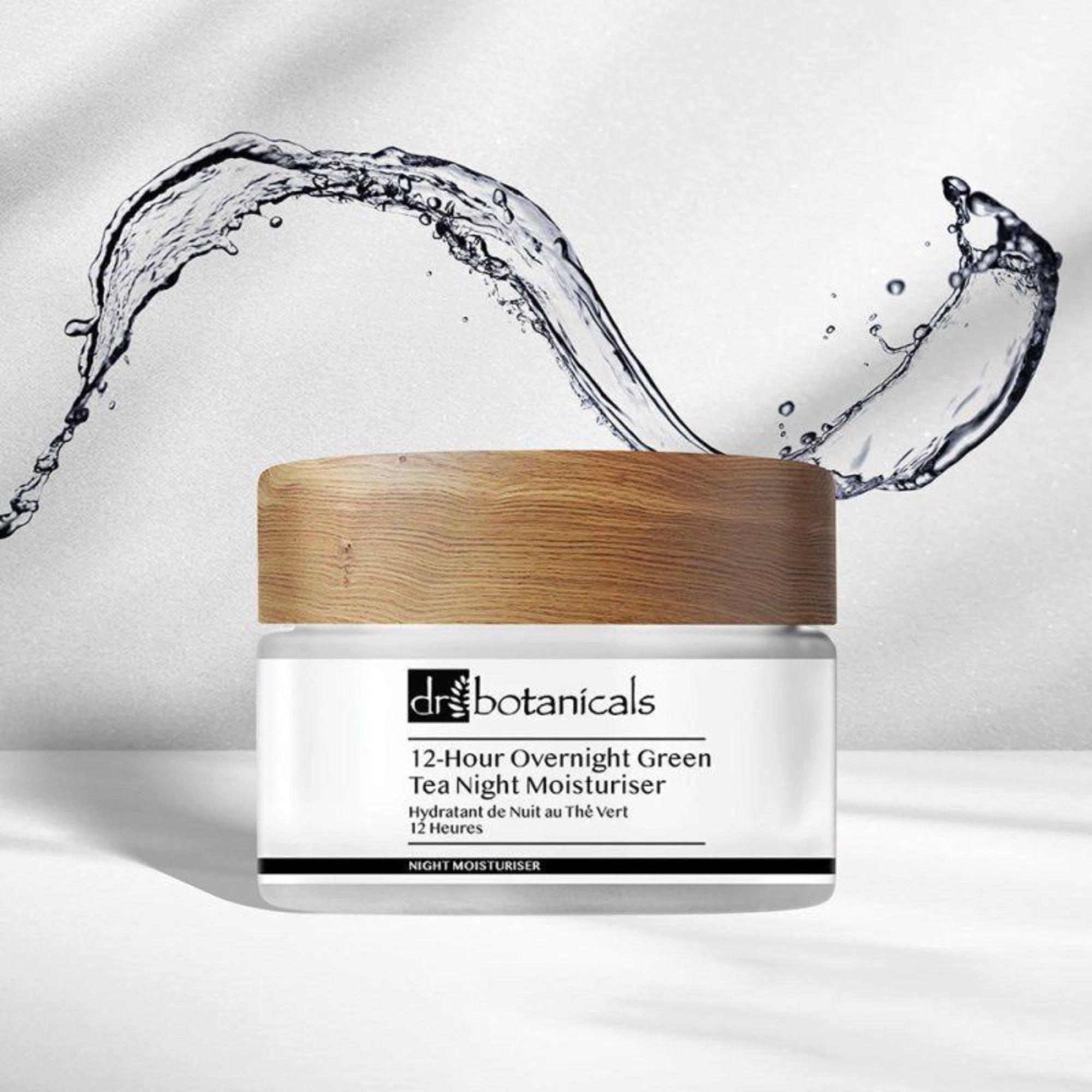 Ночной омолаживающий крем с зелёным чаем Dr Botanicals, 12 часов увлажнения — фото 3