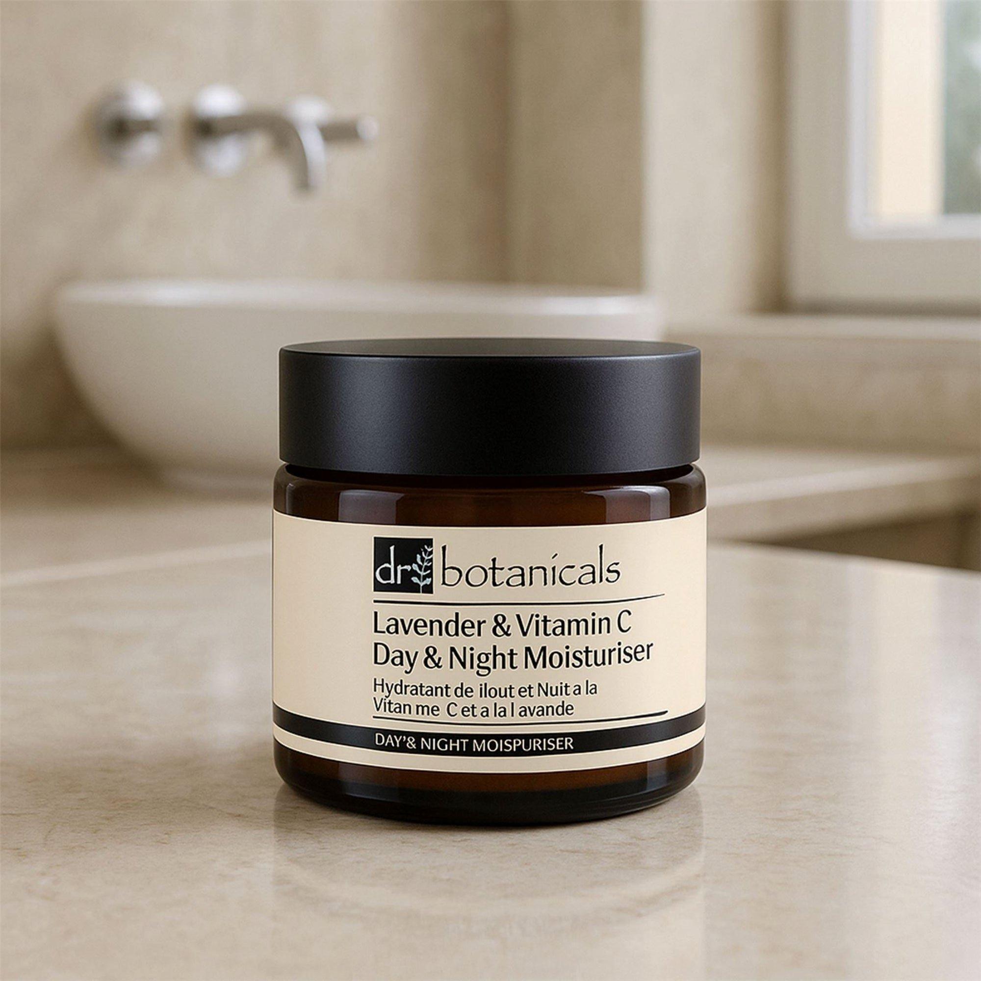 Антивозрастной дневной и ночной увлажняющий крем Dr Botanicals с лавандой и витамином C — фото 3