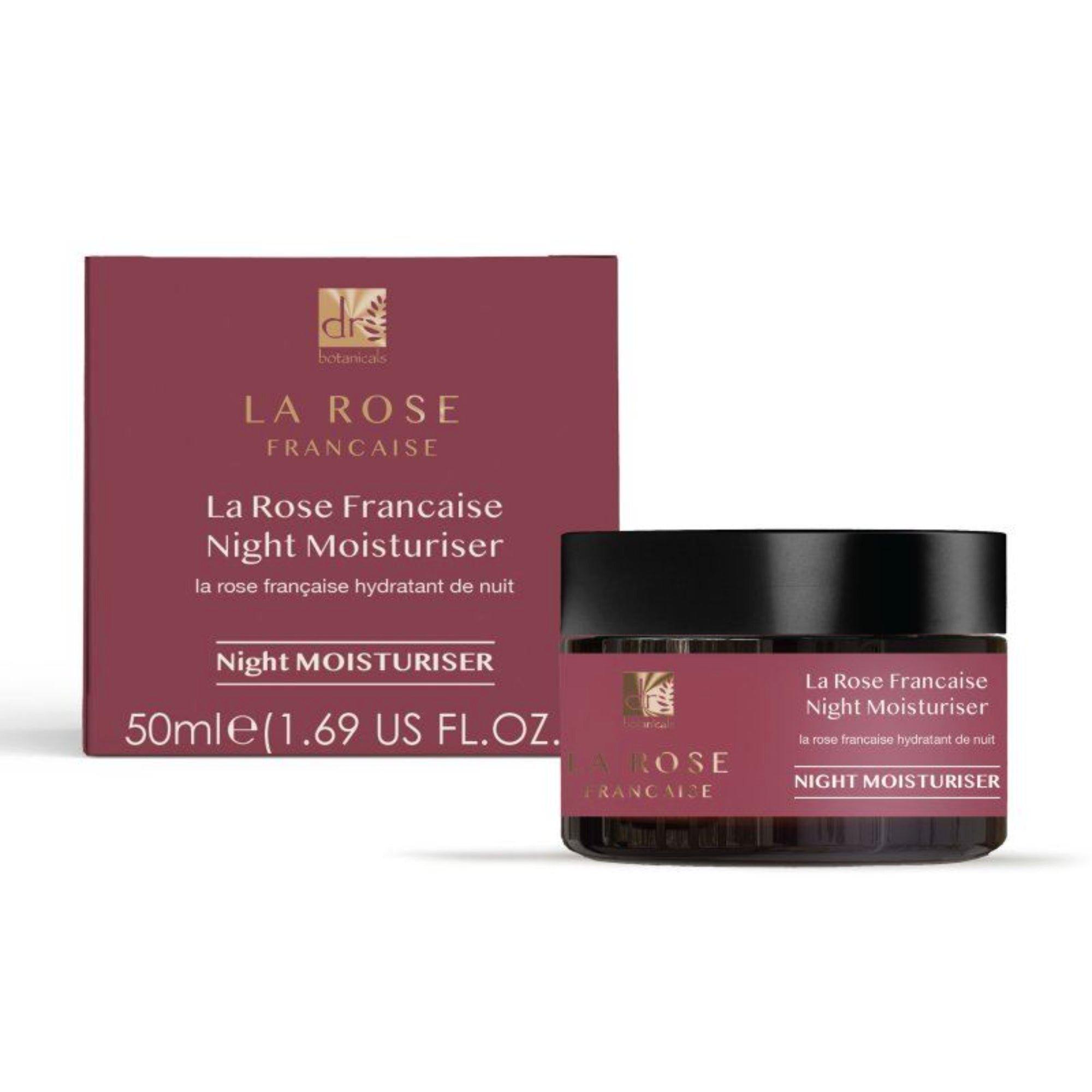 Антивозрастной ночной увлажняющий крем Dr Botanicals La Rose Francaise — фото 2