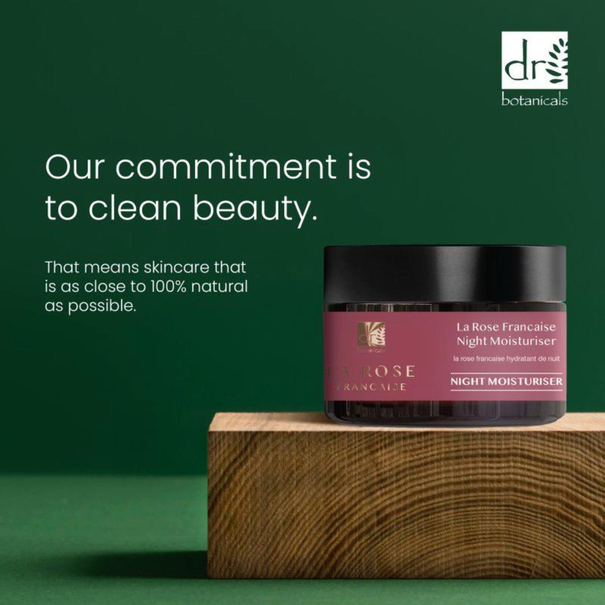 Антивозрастной ночной увлажняющий крем Dr Botanicals La Rose Francaise — фото 5