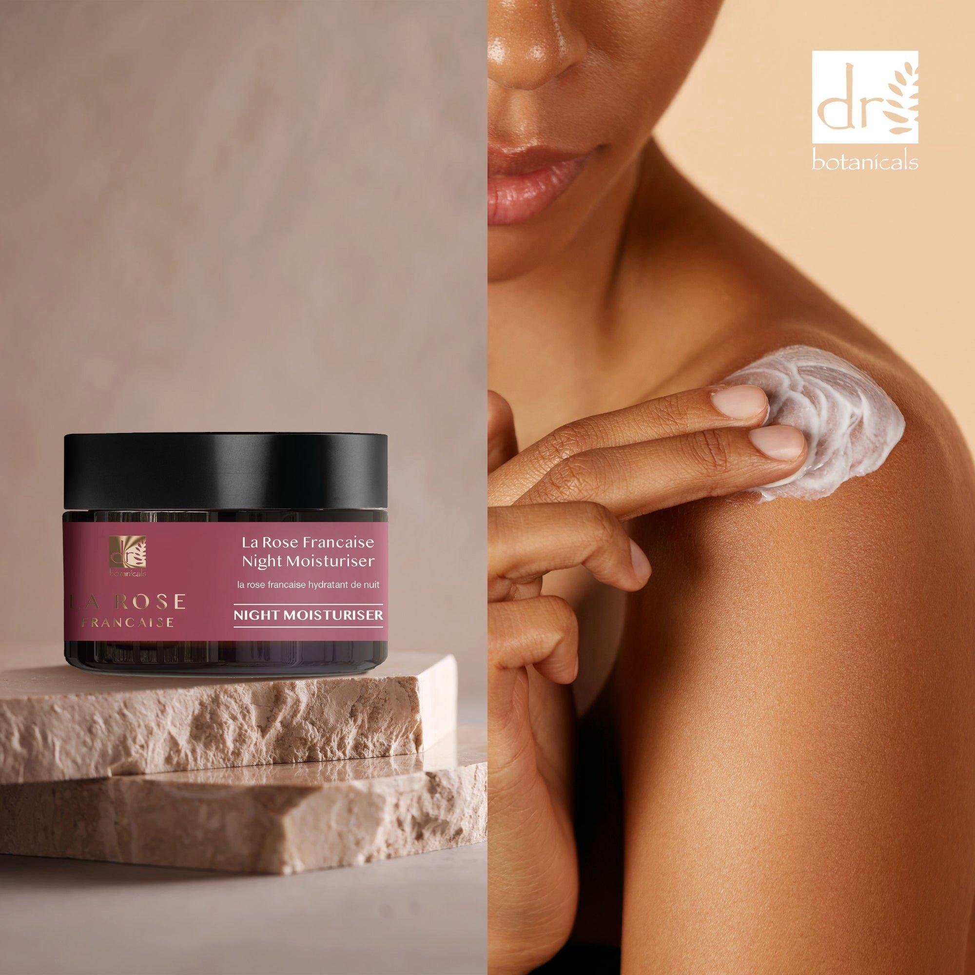 Антивозрастной ночной увлажняющий крем Dr Botanicals La Rose Francaise — фото 6